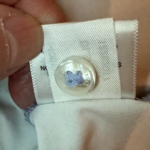 Dunhill Links Golf Polo Blue Stretch Active Activewear Performance LARGE - Picture 7 of 10